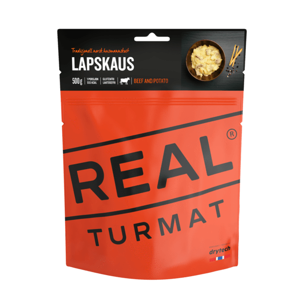 Real Turmat Beef and Potato Casserole freeze dried meal for camping from 1085 Adventures.