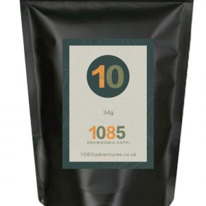 A bag of 1085 Snowdonia Coffi 10 camping coffee from 1085 Adventures.